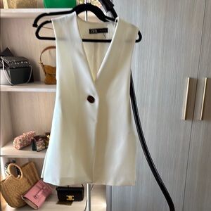 White Sleeveless Top